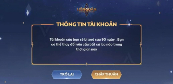 Lưu ý quan trọng trước khi xóa tài khoản Liên Quân Mobile