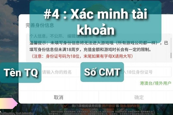 Xác minh tài khoản và bắt đầu chơi