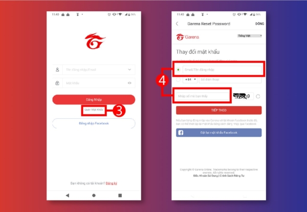 Cách đổi mật khẩu Garena Liên Quân Mobile trên website