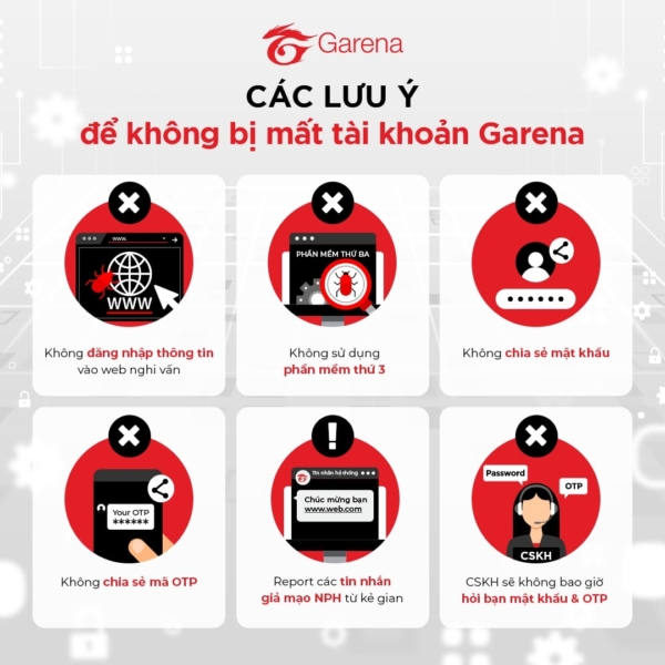 Các biện pháp bảo mật tài khoản Garena Liên Quân Mobile