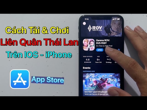 Cài đặt Liên Quân Mobile Thái Lan từ App Store