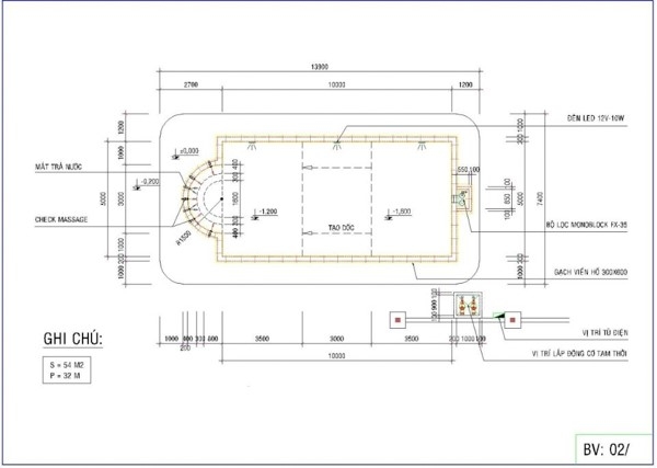 Chuẩn bị hồ sơ thiết kế hồ bơi