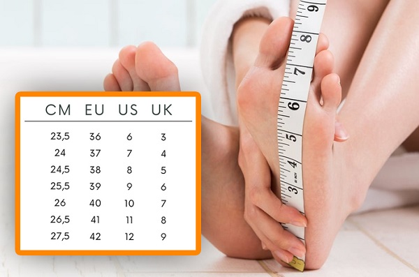 Hệ thống size giày Nike thường được chia thành các đơn vị như US, UK, EU và CM